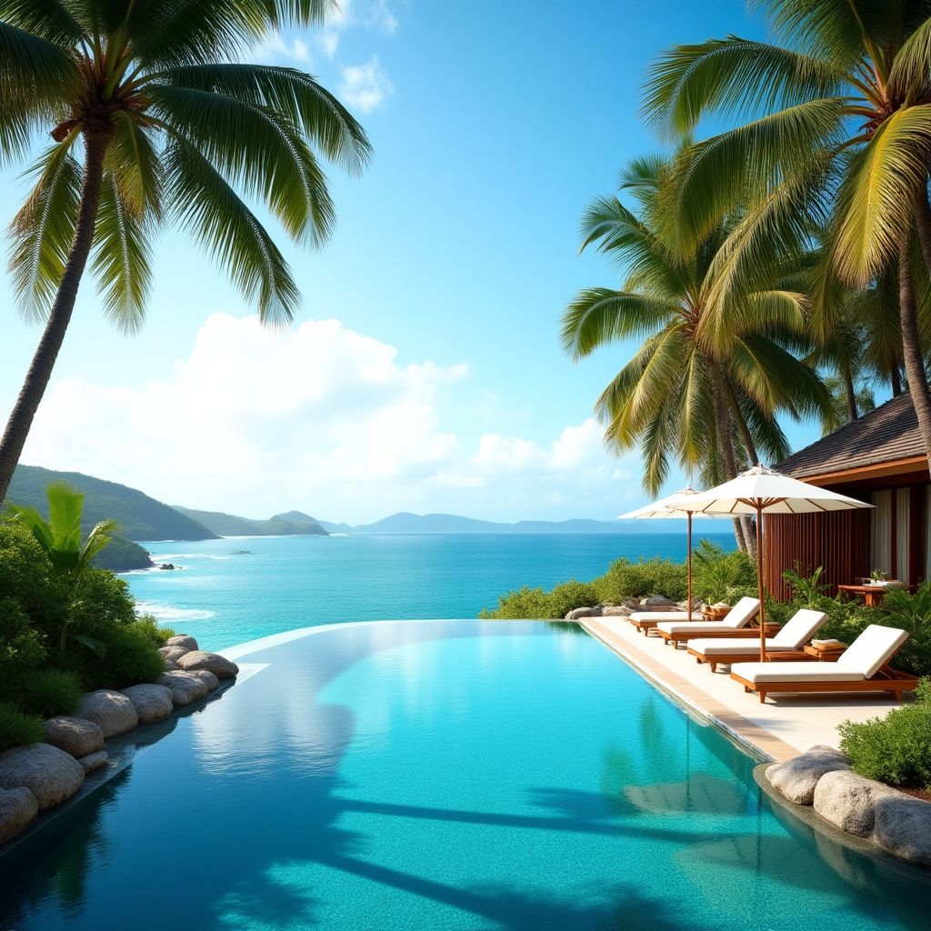 Infinity pool at Blue Lagoon Resort