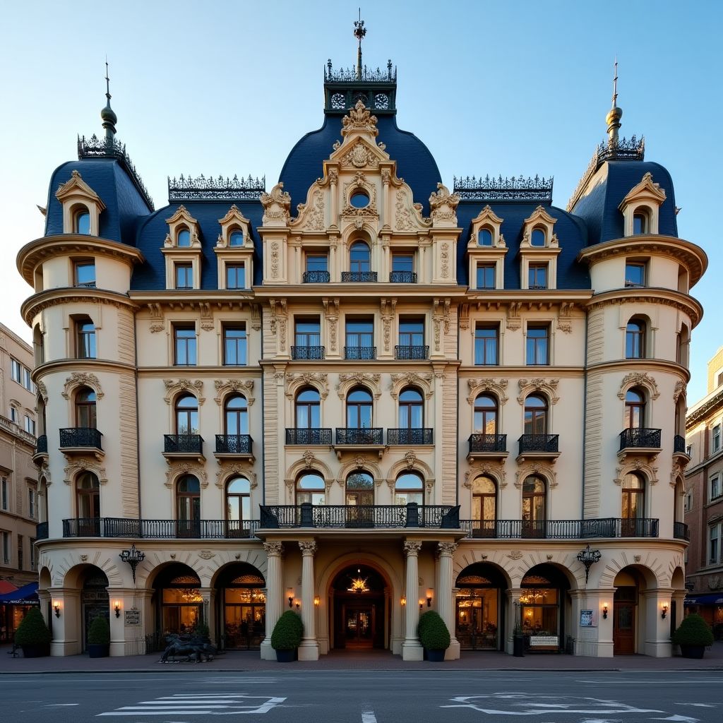 Historic luxury hotel with classic architecture